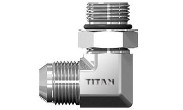 SS-6801-12-12 - 3/4" JIC/AN 37Â° x 3/4" ORB ตัวผู้ (#12 เกลียว) 90Â° - สแตนเลสสตีล (095024)