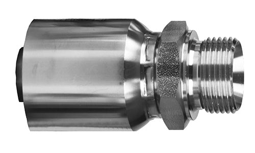 SS-91-MDS-04-8 | 3/16" ID R14 Smooth Hose x 8mm (M16x1.5) Male Metric DIN Heavy- Stainless Hose Fittings (084997)