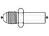 SS-9200-04-10 - 1/4" Male JIC x Metric Standpipe - Stainless Steel (097117)