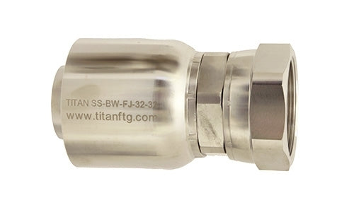 SS-BW-FJX-16-16 | สายยาง 1" x 1" 37Â° JIC (1 5/16"-12 เกลียว) ข้อต่อเกลียวตัวเมีย - ข้อต่อท่อสแตนเลส (084563)