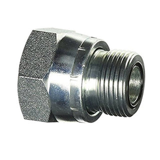 SS-FS2406-08-04 - Stainless Steel Tube Reducer, 1/2" ORFS Female Swivel x 1/4" ORFS Male (085877)