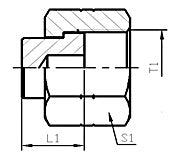 SS-FS2409-20 - Stainless Steel ORFS Female Plug, 1-1/4" ORFS (085904)