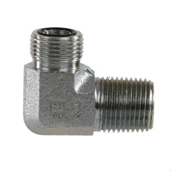 SS-FS2501-04-04 - Stainless Steel 1/4" Male ORFS x 1/4" Male NPT 90° Elbow (085914)