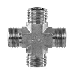 SS-FS2650-12-12-12-12 - Stainless Steel 3/4" Male ORFS Cross (085930)