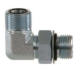SS-FS6801-04-04 | Stainless Steel 1/4" Male ORFS x 1/4" Male ORB Adj 90Â° Elbow (085993)