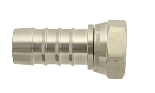 SS-HB-FJX-12-12 | 3/4" Hose x 3/4" 37Â° JIC (1 1/16"-12 thread) Female Swivel- Stainless Hose Barb (093262)