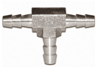 SS-HB-T-06-06-06 | 3/8" Hose Barb Tee- Stainless (093203)