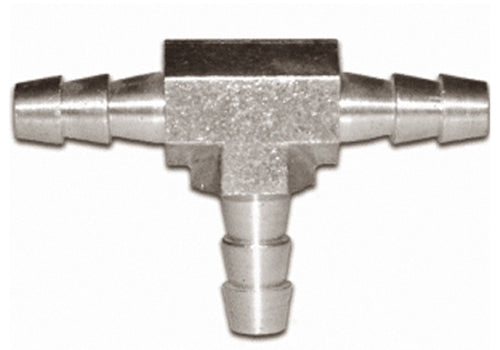 SS-HB-T-04-04-04 | 1/4" Hose Barb Tee- Stainless (101827)