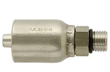 SS-HY-MOR-12-12 | สายยาง 3/4" x 3/4" ORB ตัวผู้แข็ง (-12 SAE)- ข้อต่อท่อสแตนเลส (084414)