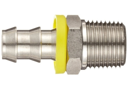 SS-PO-MP-04-04 | 1/4" Hose x 1/4" NPT Male Pipe Rigid- Stainless (101892)