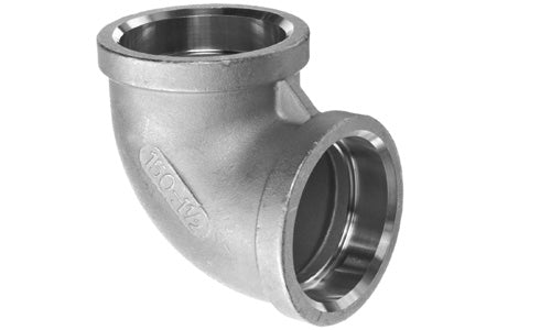 SW90E-B6-40 |2 1/2" Socket Weld 90 Elbow 316 Cast Stainless Steel 150# SN: S714E 024 (100848)