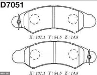 HOKU, Brake Pad, HP731, D7051, D7049, SUBARU, Sambar Front