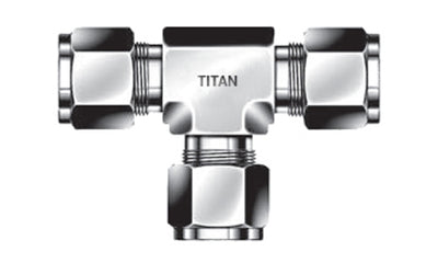 T-06 - 3/8" Tube Union Tee - 316 Stainless (096058)