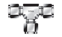 T-32 - 2" Tube Union Tee - 316 Stainless (096066)