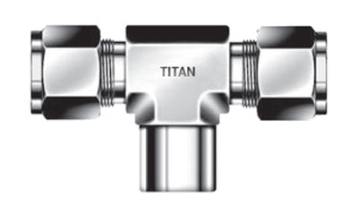 TBF-12-12N - ท่อ 3/4" x 3/4" ตัวเมีย NPT แยกที - 316 สแตนเลส (096077)