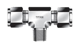 TBM-02-02N - 1/8" Tube x 1/8" Male NPT Branch Tee - 316 Stainless (096080)