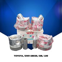 WPR Piston w/ Pin, 1.00 Oversize, for Toyota 13B, OEM 13101-58020