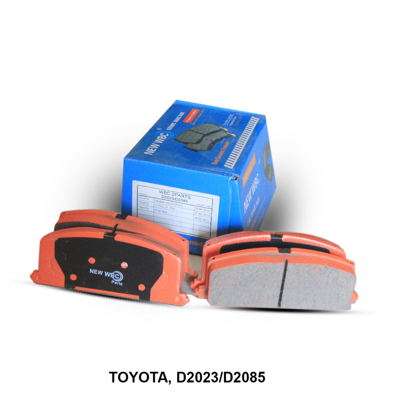 New WBC Brake Pad, Ceramic, D2023, 04465-21010, for Toyota Hilux