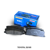 ผ้าเบรค WBC, 04466-28011, D2105 (000453)