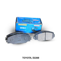 WBC Brake Pad Semi-Metallic, D2268, 04465-42140, for Toyota RAV4