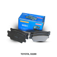 WBC Brake Pad Semi-Metallic, D2269, 04466-42060, for Toyota HiAce