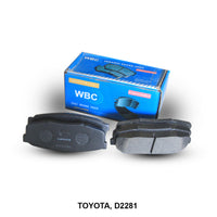 ผ้าเบรค WBC, 04466-60120, D2281 (000505)