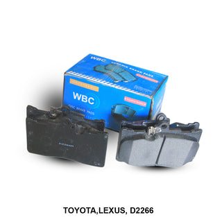 WBC Brake Pad Semi-Metallic, D2266, 04465-30430, for Toyota Prius