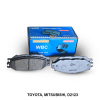 WBC Brake Pad Semi-Metallic, D2123, 04492-50020, for Toyota Land Cruiser