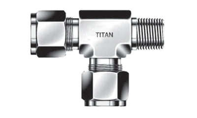 TRM-06-04N - ท่อ 3/8" x 1/4" NPT Run Tee - 316 สแตนเลส (096116)