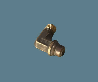 BPL Adapter, Pneumatic Fitting Copper Push In Fitting, Male Elbow, BPL-6-02, MPL-6-02, 12 mmx6 mm (112000)