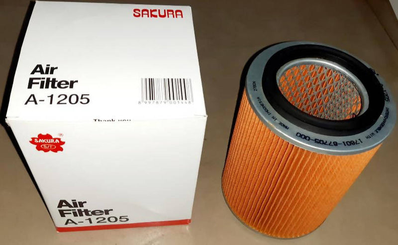 ไส้กรองอากาศ,SAKURA,17801-87512,A-1205,HIJET,(028671)