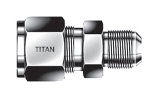 UA-05-05 - ท่อ 5/16" x 5/16" AN/JIC ท่อยูเนี่ยนตัวผู้ - 316 สแตนเลส (096147)