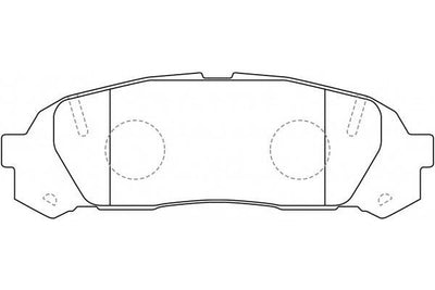 WKT Brake Pad, Semi-Metallic, D2163, 04466-22150, for Toyota Yaris