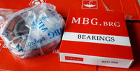 MBG, Deep Groove Ball Bearing, 6211 2RS