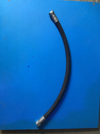 ZMTE Air Brake Chamber Hose Assembly - 3/8" x R1, M 18-1.5-06 x M 18-1.5-06, 24"