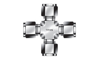 X-03 - 3/16" Tube Union Cross - 316 Stainless (096167)