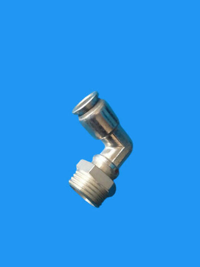 MPL Adapter, Pneumatic Fitting Brass Push In Fitting, Male Elbow, WPR, MPL12-04,12 mm, R 1/8 (014556)