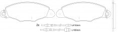 NIBK, Brake Pad, DB2012, PN0837W, BENDIX
