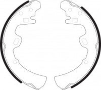 NIBK, Brake Shoes, NR-2017, FN1156, AKEBONO
