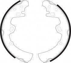 NIBK, Brake Shoes, NR-2017, FN1156, AKEBONO
