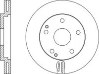 Rotor Disc, NIBK, 2034210312, RN1361V, MERCEDES-BENZ (017880)