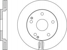 Rotor Disc, NIBK, 2034210312, RN1361V, MERCEDES-BENZ (017880)