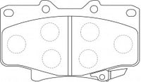 NIBK Brake Pad Ceramic, D2094, 04491-60180, for Toyota Land Cruiser