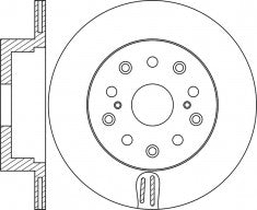 Rotor Disc, NIBK, 42431-50030, RN2055V, LEXUS (018915)