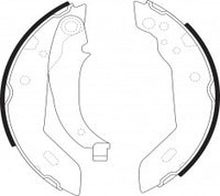 NIBK, Brake Shoes, 330809B, FN0512, BENDIX EUR