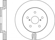 Rotor Disc, NIBK, 43512-0E030, RN1443V, TOYOTA (018822)
