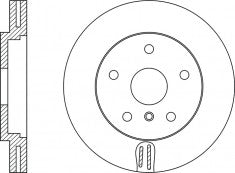 Rotor Disc, NIBK, 40206-CL70A, RN1427V, INFINITI (018531)