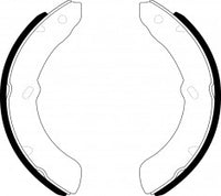 NIBK, Brake Shoes, NR-4022, FN4425, AKEBONO
