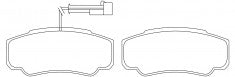 NIBK, Brake Pad, DB2046, PN0331W, BENDIX AUS