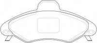 NIBK, Brake Pad, 571725B, PN0402, BENDIX EUR